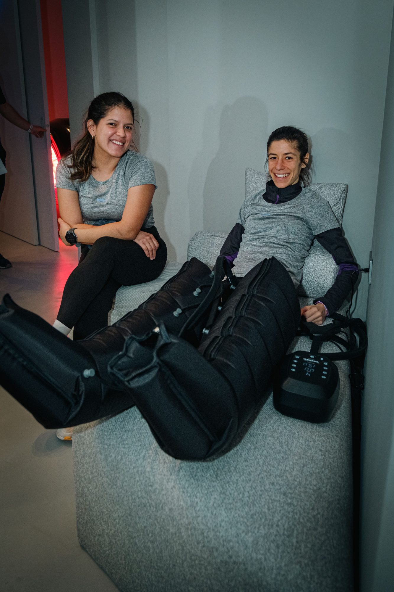Sesión de presoterapia en REVO Studios